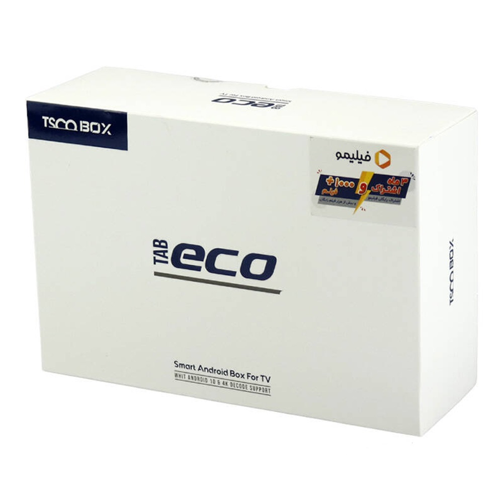 اندروید باکس تسکو مدل  به همراه 3 ماه اشتراک رایگان فیلیمو ANDROID BOX TSCO TAB ECO