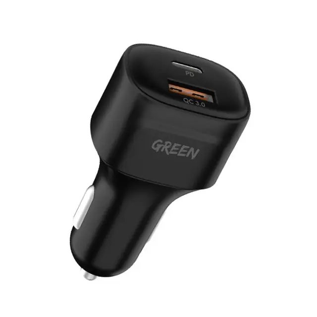 َارژر فندکی گرین لاین مدل Car Charger Green Lion GNCQC3PDK