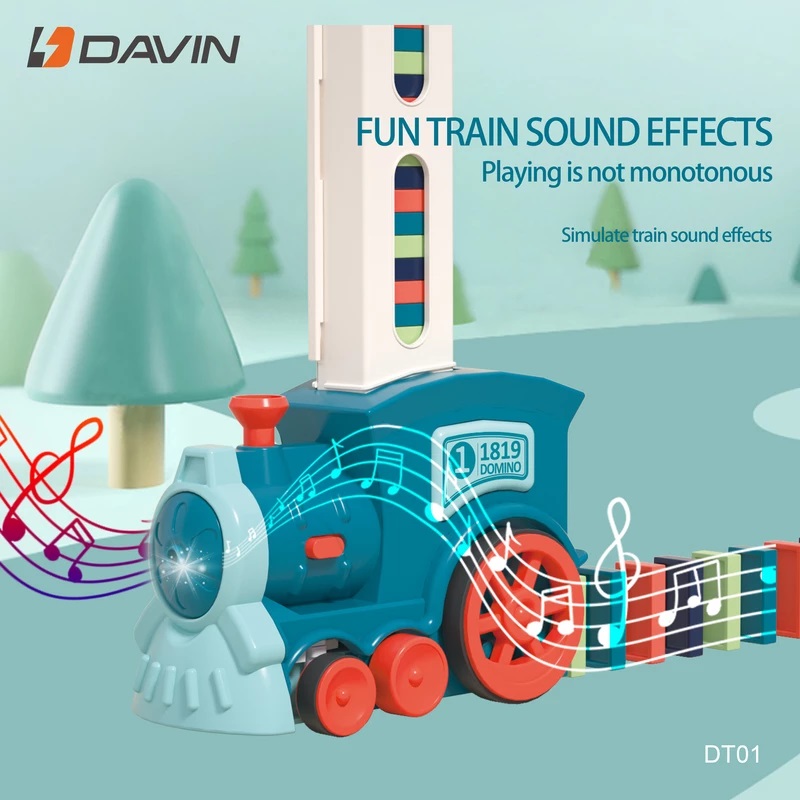 بازی فکری قطار دومینو ساز داوین مدل Davin Domino Train DT01