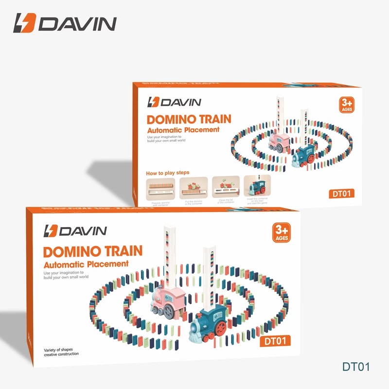 بازی فکری قطار دومینو ساز داوین مدل Davin Domino Train DT01