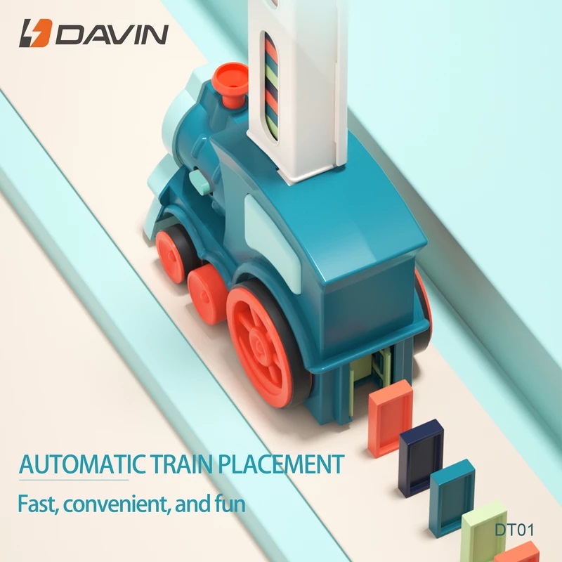 بازی فکری قطار دومینو ساز داوین مدل Davin Domino Train DT01