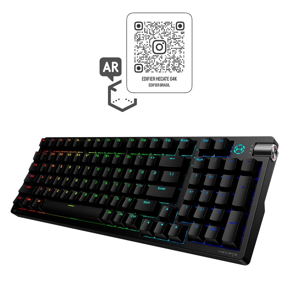 کیبورد مکانیکال گیمینگ سه حالته ادیفایر مدل Keyboard Gaming Edifier TRI-Mode G4K