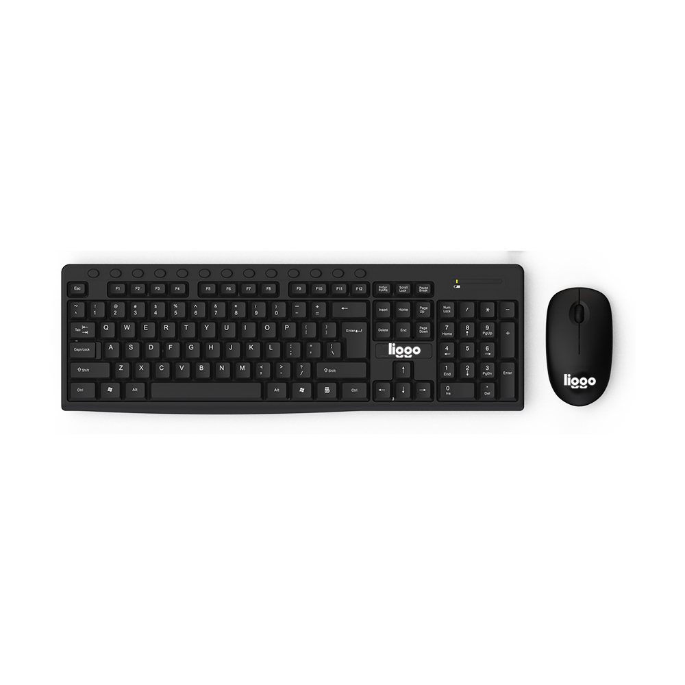 کیبورد و ماوس بدون سیم لیگو مدل  Keyboard & Mouse Wireless Liggo KW-806