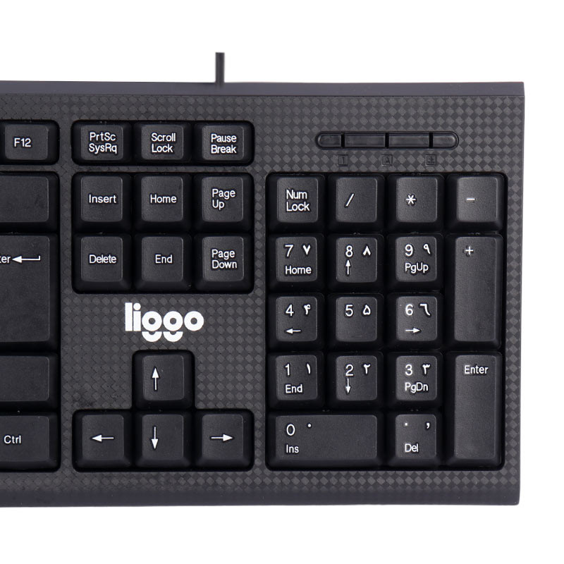 کیبورد سیمدار لیگو مدل Keyboard Liggo K-112