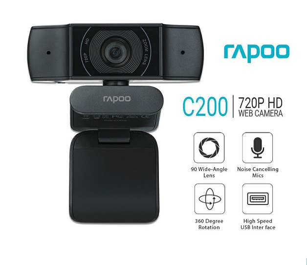 وب کم رپو مدل WEBCAM RAPOO C-200