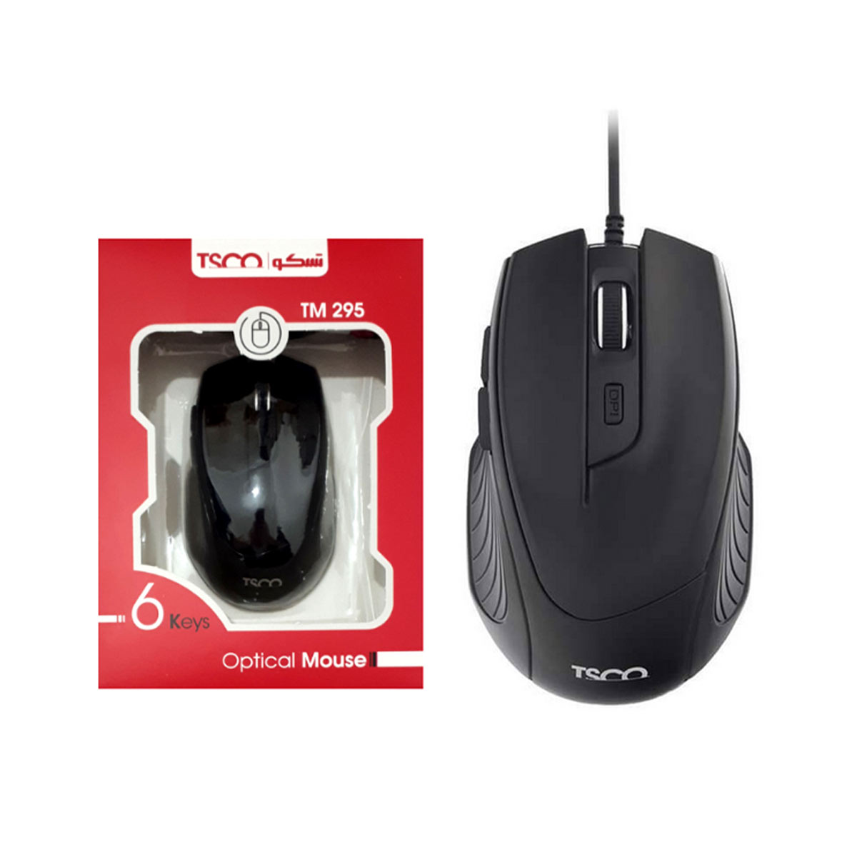 ماوس سیم دار تسکو مدل MOUSE TSCO TM-295