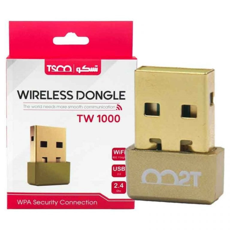 کارت شبکه USB تسکو مدل LAN WIFI TSCO TW 1000 - قائم آی تی