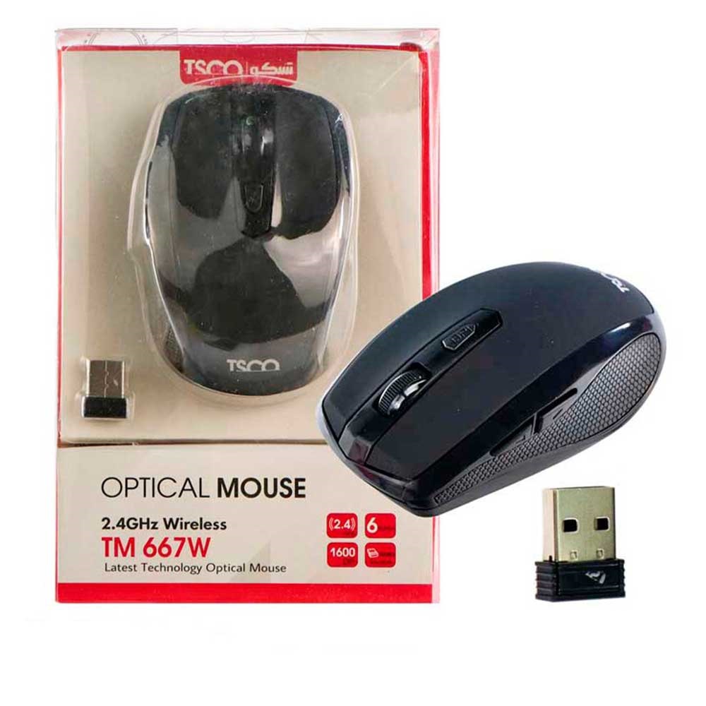 ماوس بی سیم تسکو مدل MOUSE TSCO TM-667W