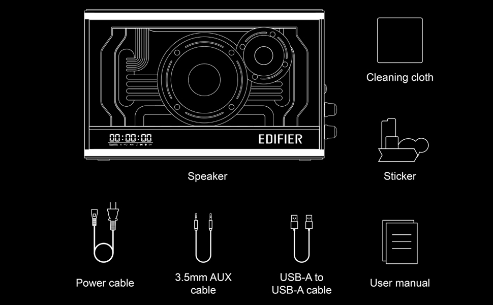 اسپیکر بلوتوثی رومیزی ادیفایر مدل Speaker Bluetooth Edifier QD35 در قائم آی تی