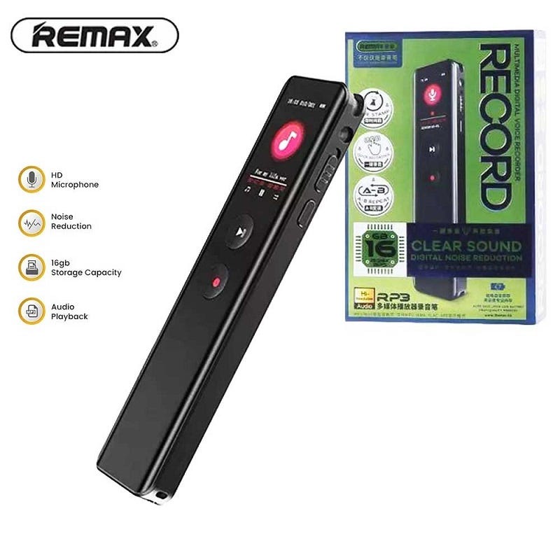 ضبط کننده صدا ریمکس مدل Voice Recorde Remax RP3 64G در قائم آی تی 