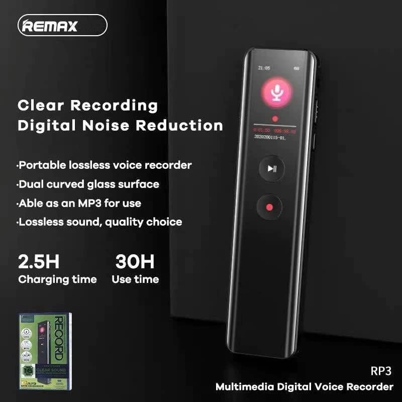 ضبط کننده صدا ریمکس مدل Voice Recorde Remax RP3 64G در قائم آی تی 