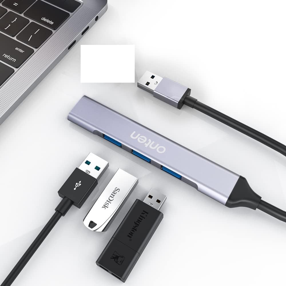 هاب چهار پورت اونتن مدل USB 3.0 To 4 Port Hub  Onten OTN-5701 در قائم آی تی 