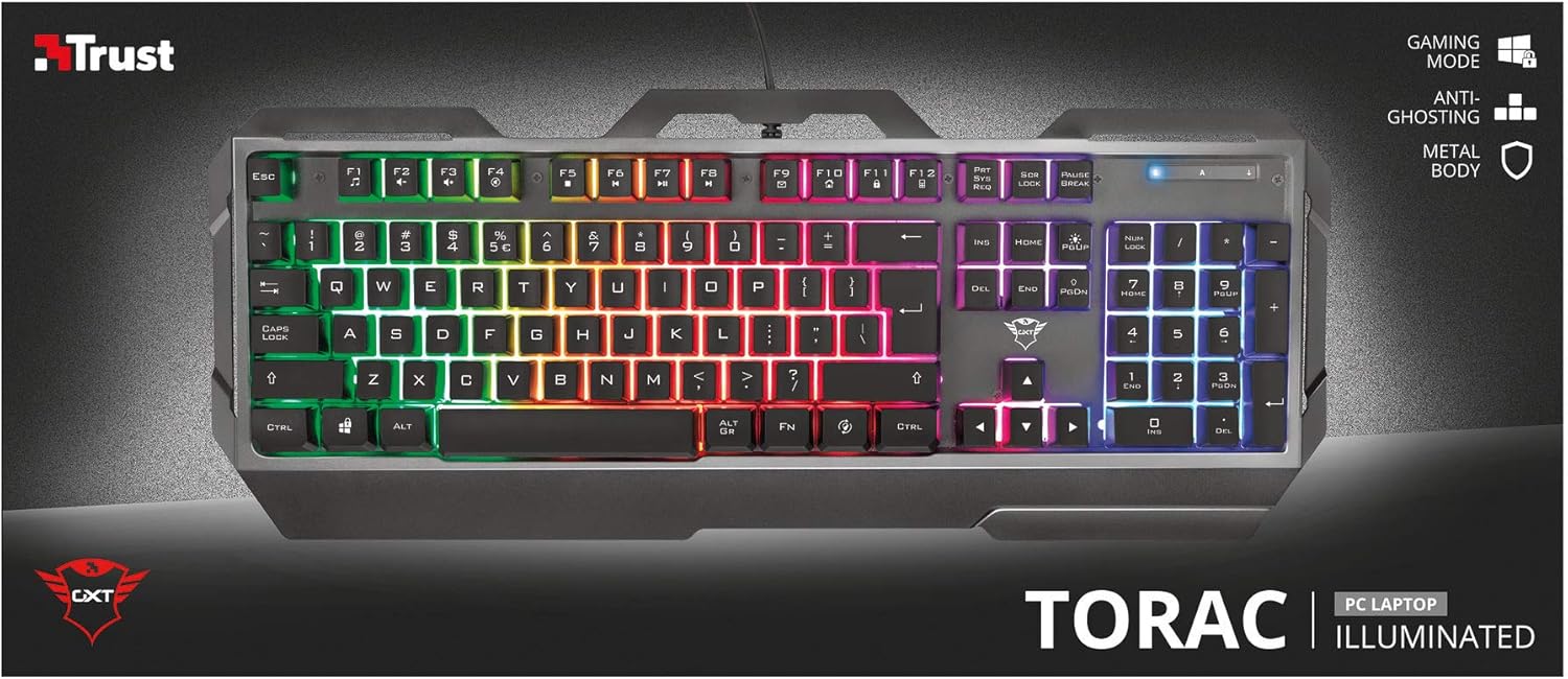 کیبورد گیمینگ تراست مدل Keyboard Gaming Trust  GXT-856 TORAC در قائم آی تی 