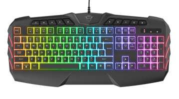 کیبورد گیمینگ مکانیکال تراست مدل Keyboard Gaming Semi-Mechanical Trust LED GXT-881 ODYSS در قائم آی تی 