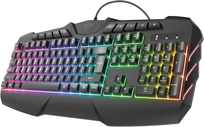 کیبورد گیمینگ مکانیکال تراست مدل Keyboard Gaming Semi-Mechanical Trust LED GXT-881 ODYSS در قائم آی تی 