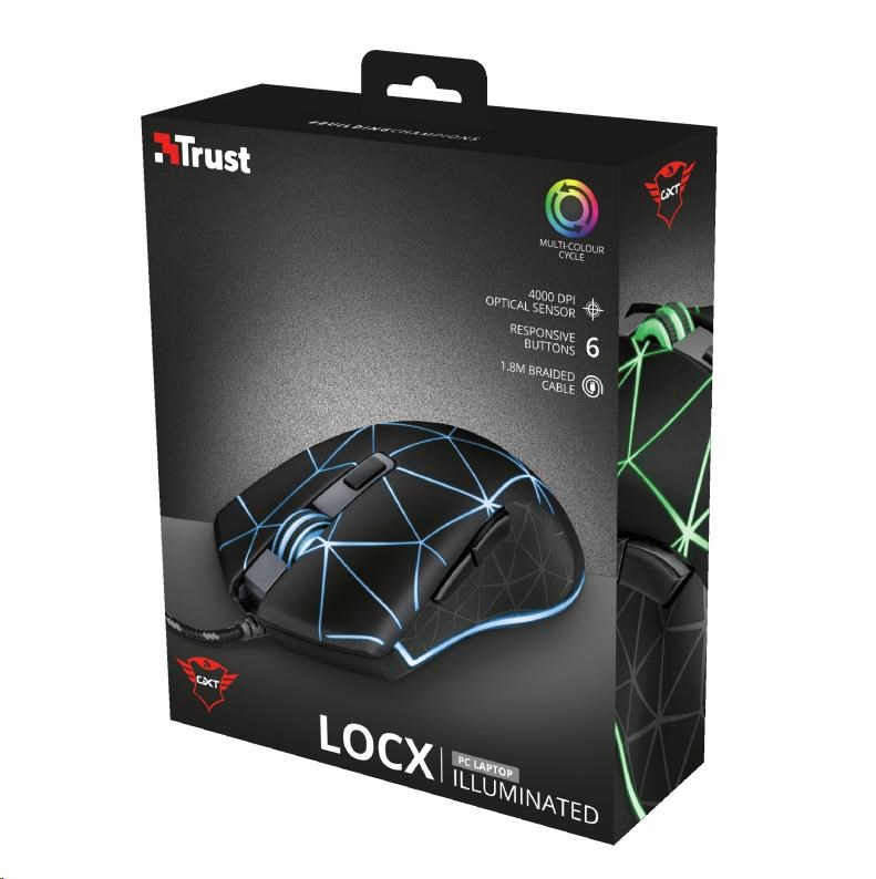 ماوس گیمینگ تراست طرح عنکبوتی مدل Mouse Gaming Trust GXT-133 LOCX در قائم آی تی 