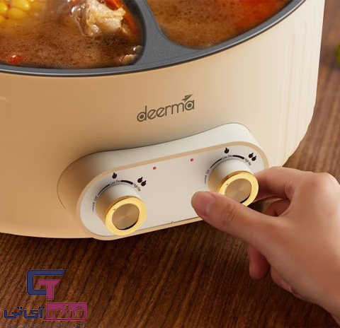 قابلمه برقی 6 لیتری شیائومی در قائم آی تی مدل Deerma Electric Hot Pot DG50W