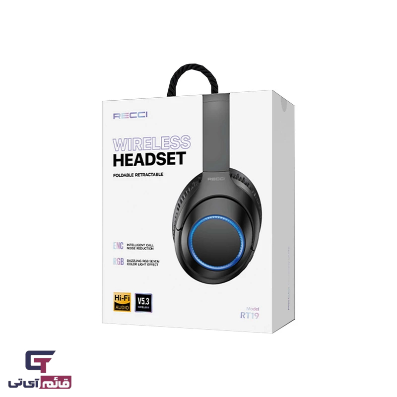 هدست بلوتوثی رسی مدل Headset Bluetooth Recci RT-19 در قائم آی تی