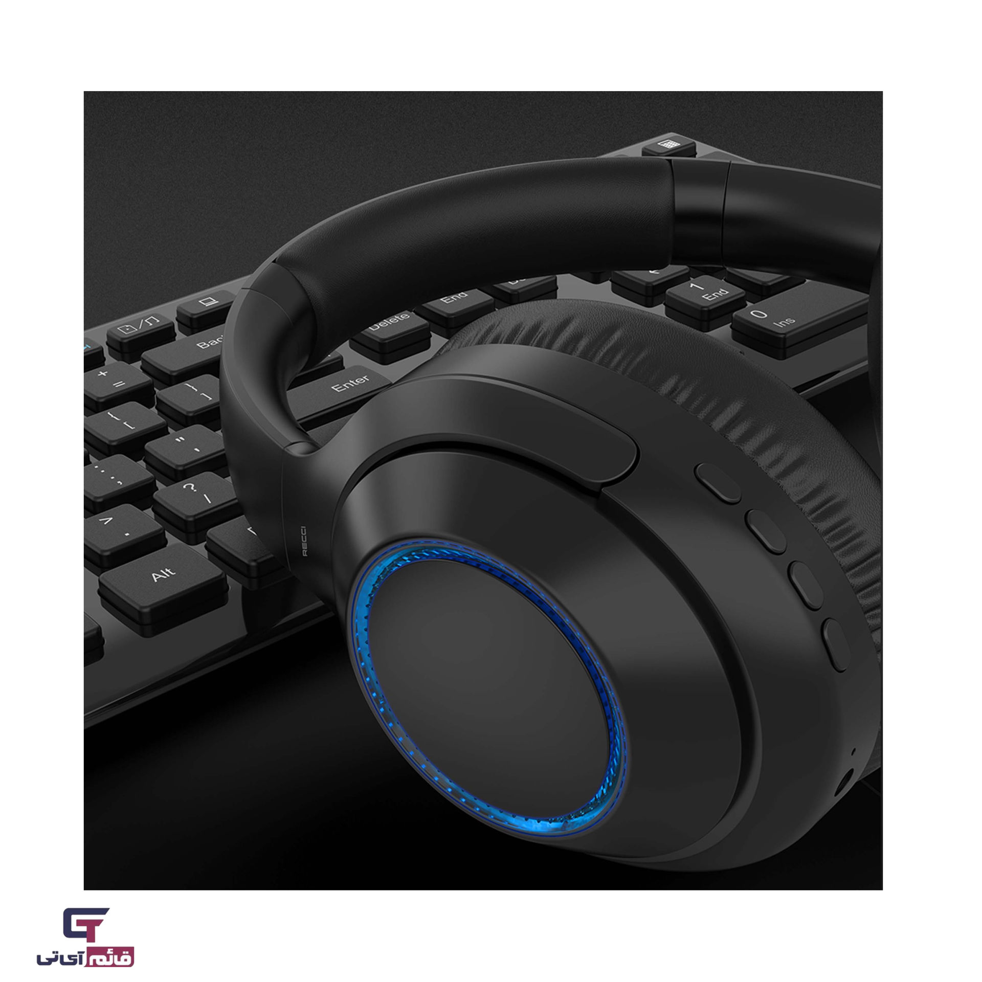 هدست بلوتوثی رسی مدل Headset Bluetooth Recci RT-19 در قائم آی تی