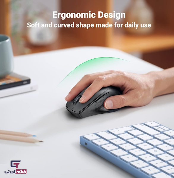 ماوس بیسیم یوگرین مدل Ergonomic Wireless Mouse Ugreen MU101/90395 در قائم آی تی