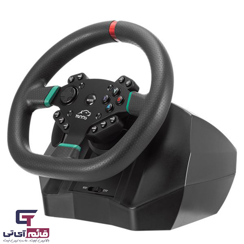  فرمان و پدال بازی تسکو مدل Tsco Driving Force Racing Wheel & Pedals TGW-195 در قائم آی تی