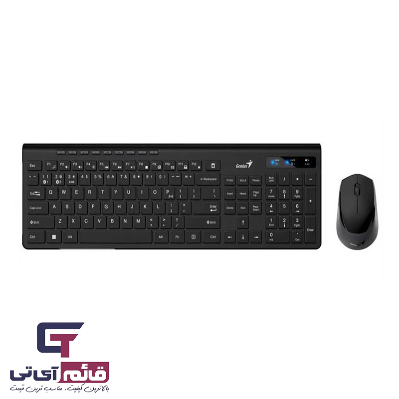  کیبورد و ماوس بیسیم جنیوس مدل Wireless Keyboard & Mouse Genius Slim Star 8230 در قائم آی تی