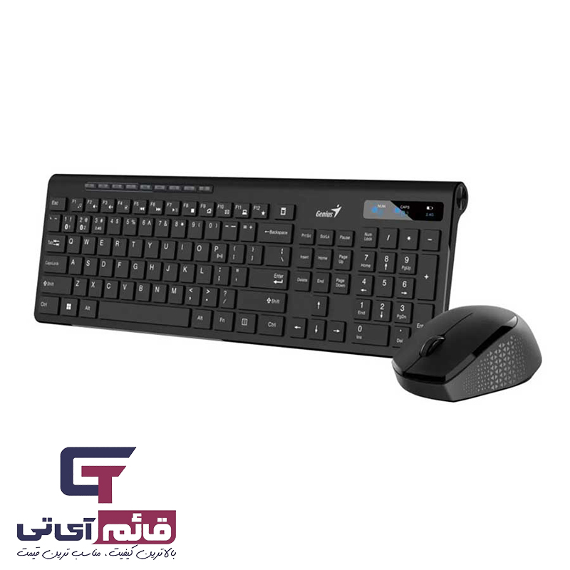  کیبورد و ماوس بیسیم جنیوس مدل Wireless Keyboard & Mouse Genius Slim Star 8230 در قائم آی تی