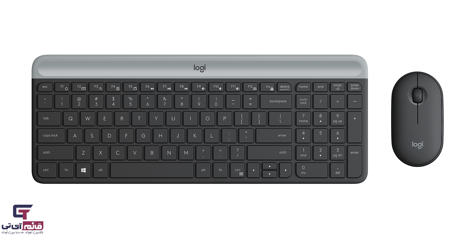 کیبورد و ماوس بدون سیم لاجیتک مدل KEYBOARD MOUSE LOGITECH MK-470 با حروف فارسی در قائم آی تی