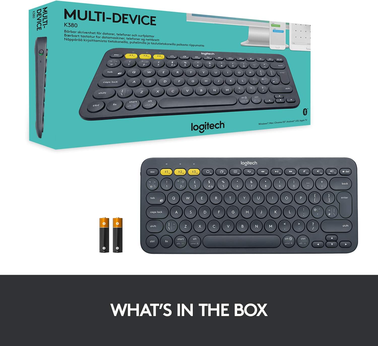 کیبورد بلوتوثی لاجیتک مدل KEYBOARD BLUETOOTH LOGITECH K-380 در قائم آی تی