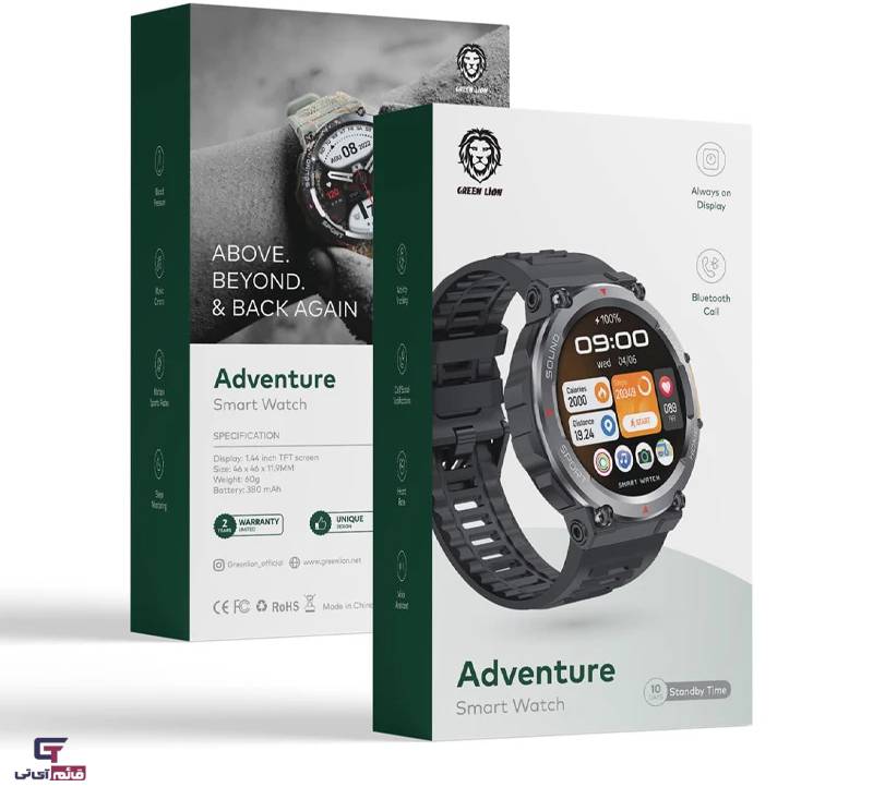 ساعت هوشمند گرین لاین مدل Smart Watch Green Lion Adventure GNADSWBK در قائم آی تی