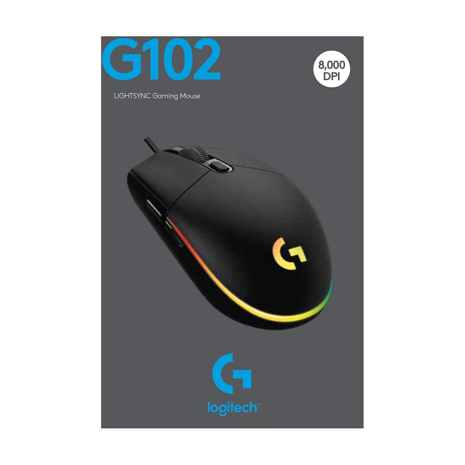 ماوس گیمین لاجیتک مدل Gaming Mouse Light Sync Logitech G-102