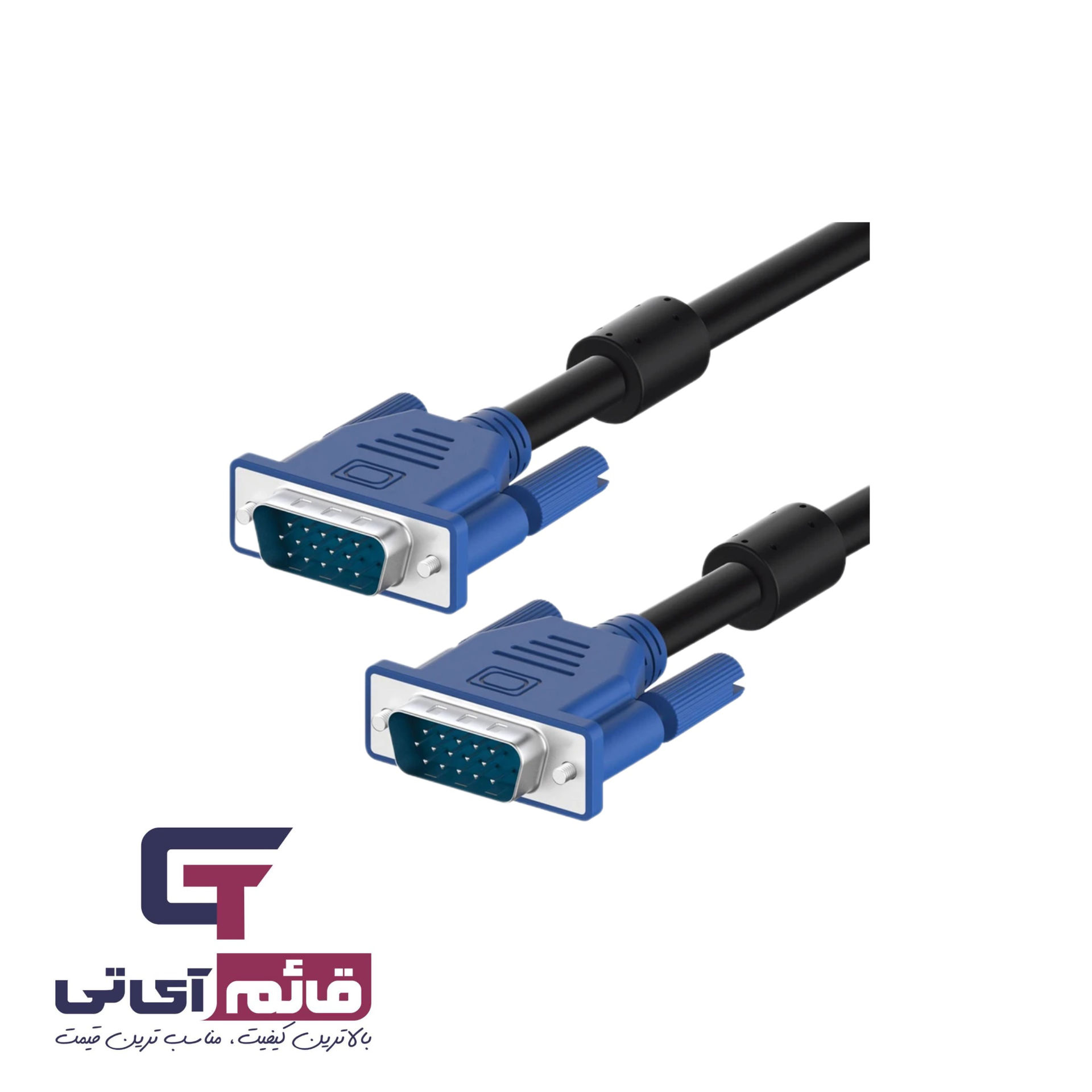 کابل انتقال تصویر مانیتور تسکو مدل Cable VGA Tsco 1.8M در قائم آی تی