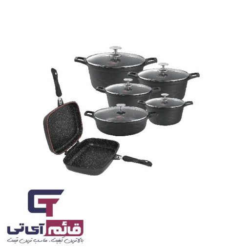 سرویس قابلمه 13 پارچه گرانیت  نالینو مدل Nalino  Pot Service 13 Pieces  Granite Elita