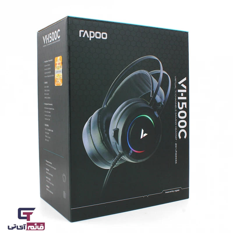 هدست گیمینگ پو مدل Headset Gaming Rapoo VH-500C 7.1 Black در قائم آی تی