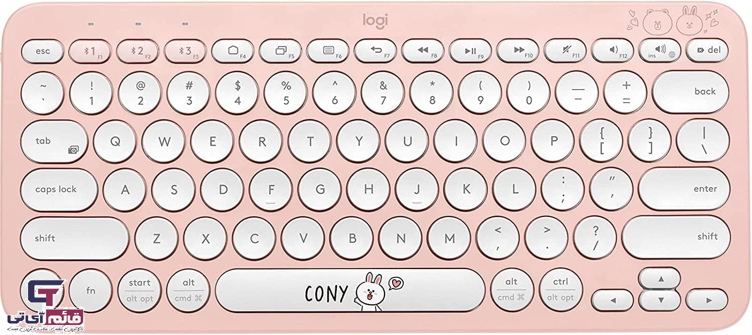 کیبورد بلوتوثی لاجیتک مدل KEYBOARD BLUETOOTH LOGITECH Line Friends K-380 در قائم آی تی 