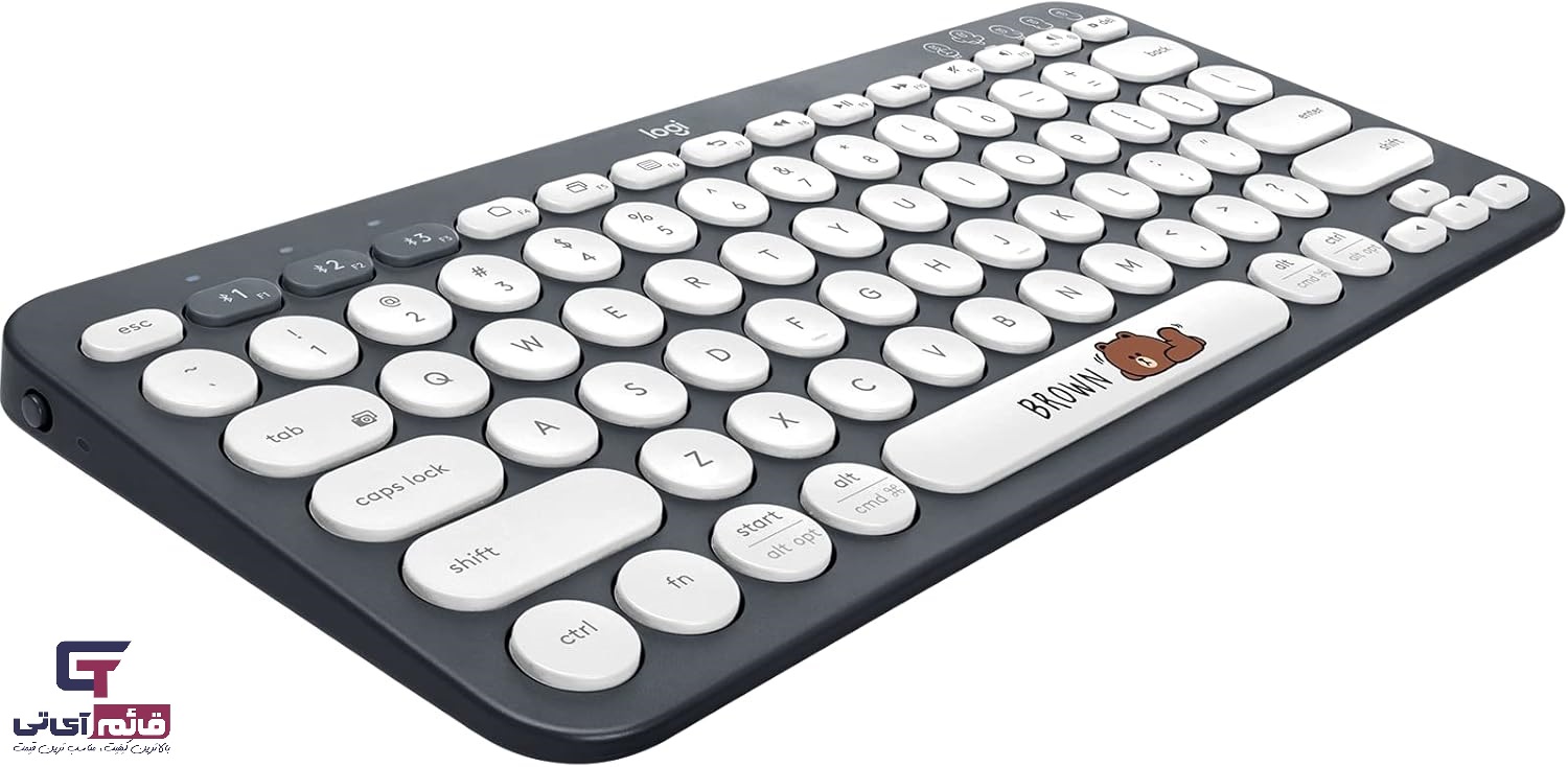 کیبورد بلوتوثی لاجیتک مدل KEYBOARD BLUETOOTH LOGITECH Line Friends K-380 در قائم آی تی