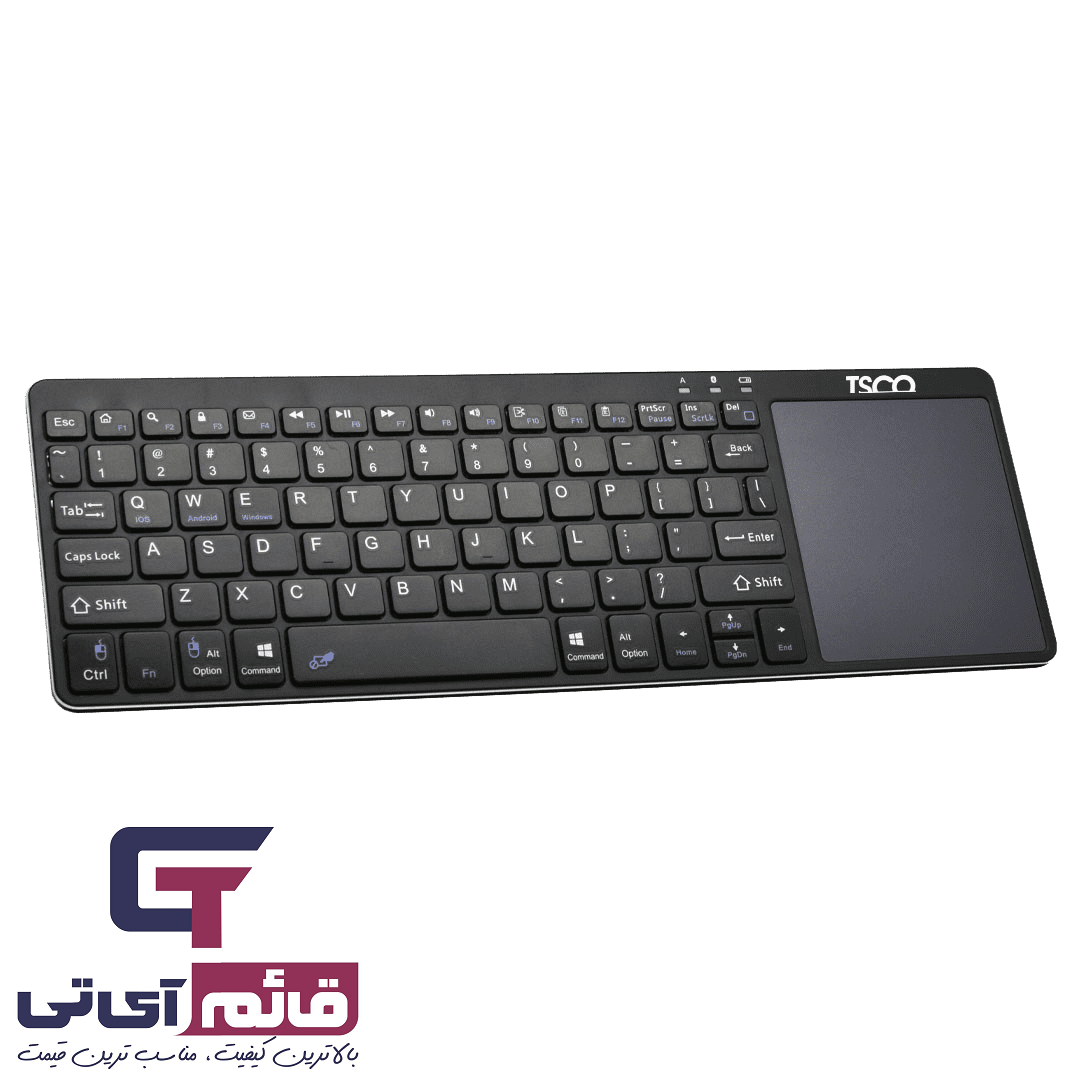 کیبورد بلوتوثی تسکو مدل KEYBOARD TSCO TKM-7320 B در قائم آی تی 