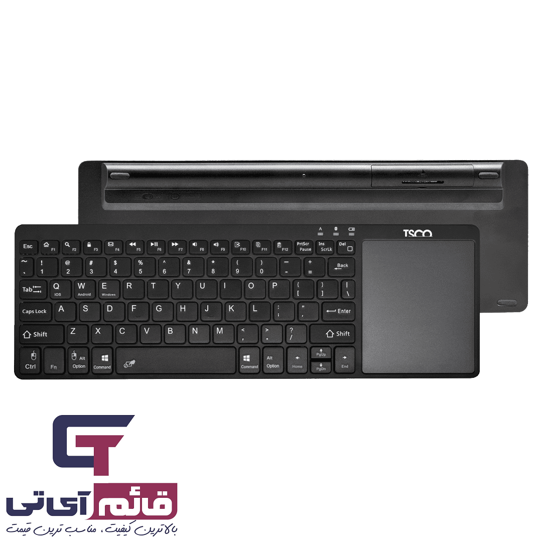 کیبورد بلوتوثی تسکو مدل KEYBOARD TSCO TKM-7320 B در قائم آی تی 