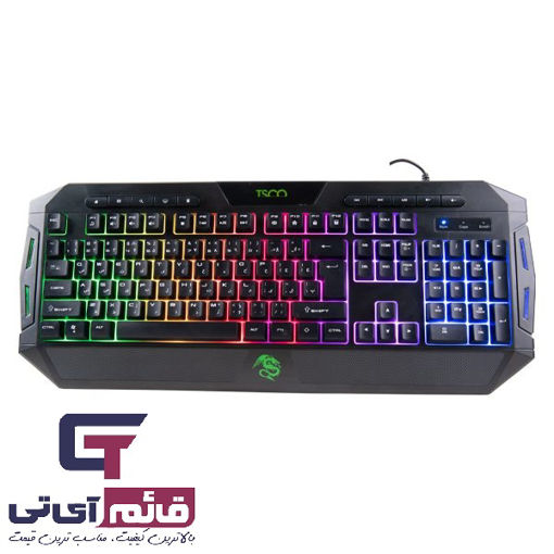 کیبورد سیم دار مخصوص بازی تسکو مدل KEYBOARD GAMING TSCO TK-8124