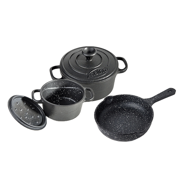 سرویس چدن 5 پارچه کودک نالینو Nalino 5-Piece Cast Iron Service for Children