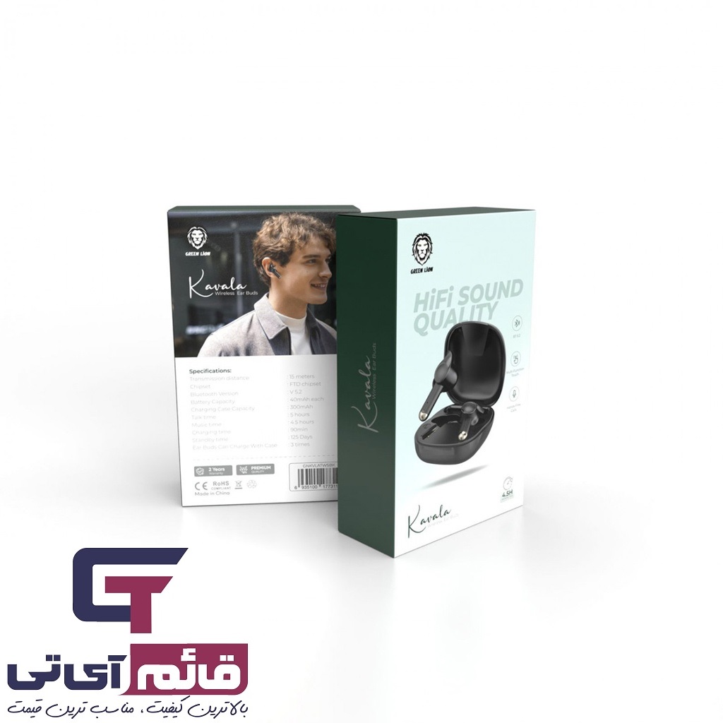 هندزفری بلوتوثی گرین لاین مدل HANDSFREE BLUETOOTH GREEN LION KAVALA GNKVLATWS در قائم آی تی