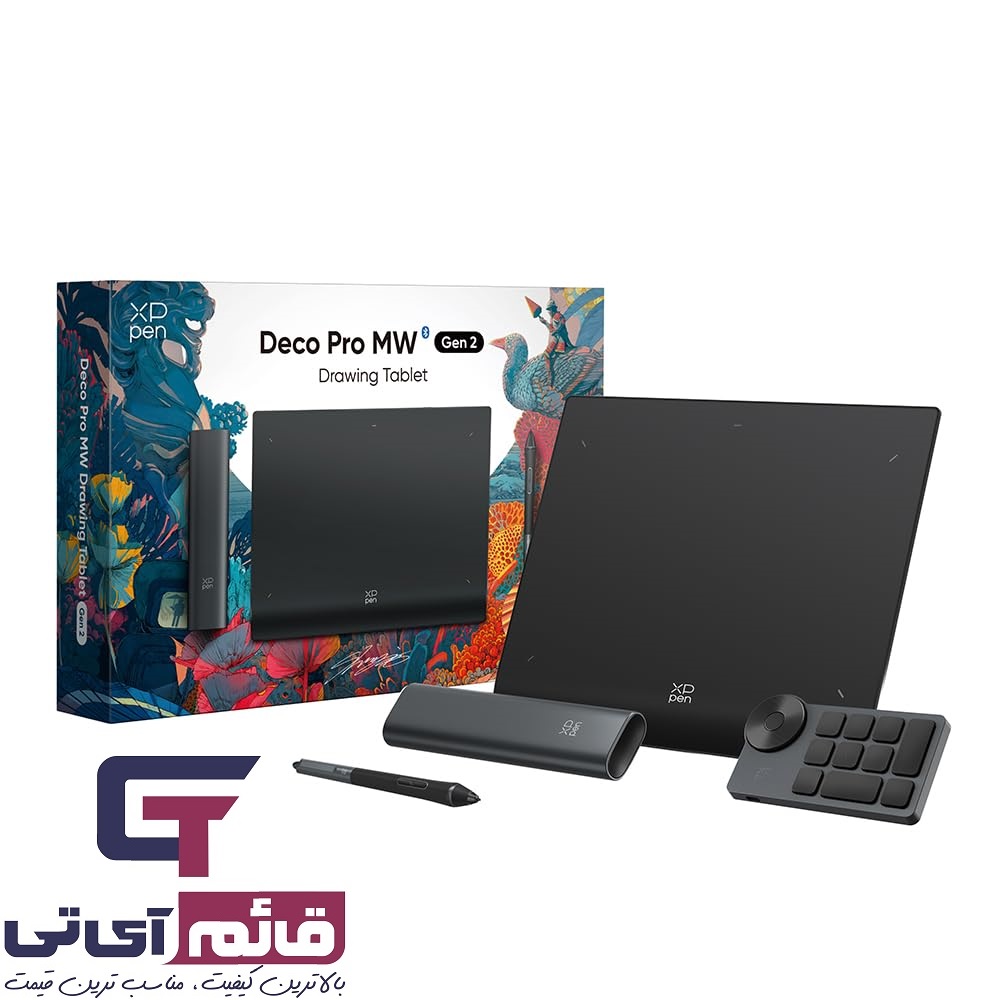 قلم نوری ایکس پی پن مدل Drawing Wireless Tablet XP-Pen Deco Pro Mw 2 Generation در قائم آی تی