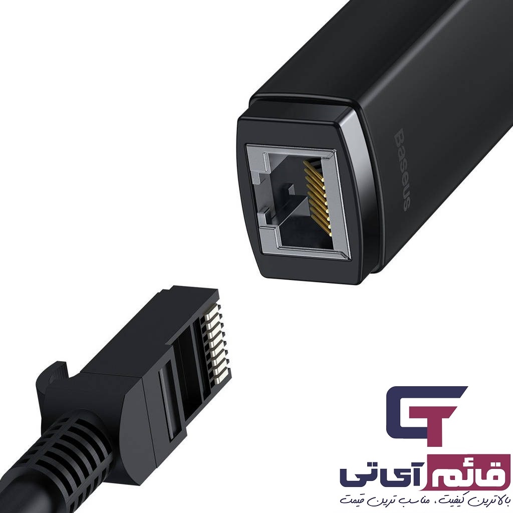 کابل تبدیل لن به یو اس بی بیسوس مدل ETHERNET ADAPTER BASEUS RJ45 TO USB WKQX000101 1000Mbps در قائم آی تی