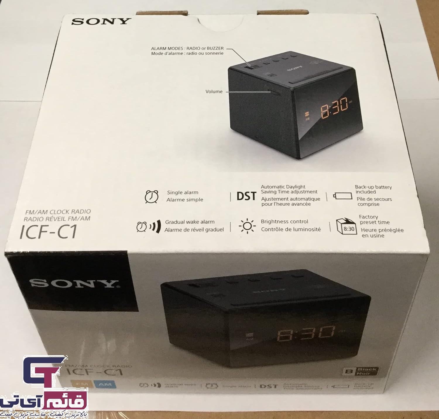 رادیو و ساعت رومیزی سونی مدل Clock Radio Sony C1 در قائم آی تی