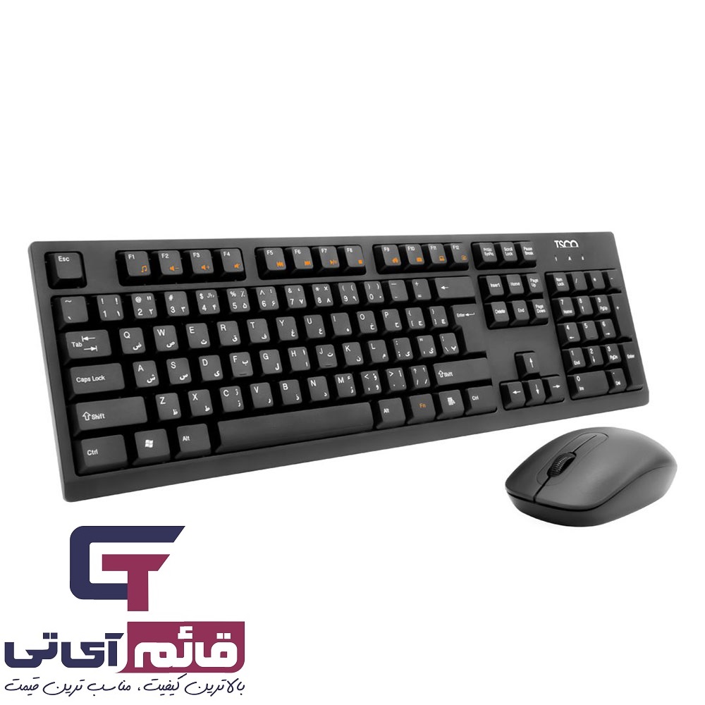 کیبورد و ماوس بدون سیم تسکو مدل KEYBOARD MOUSE TSCO TKM-7019 W در قائم آی تی