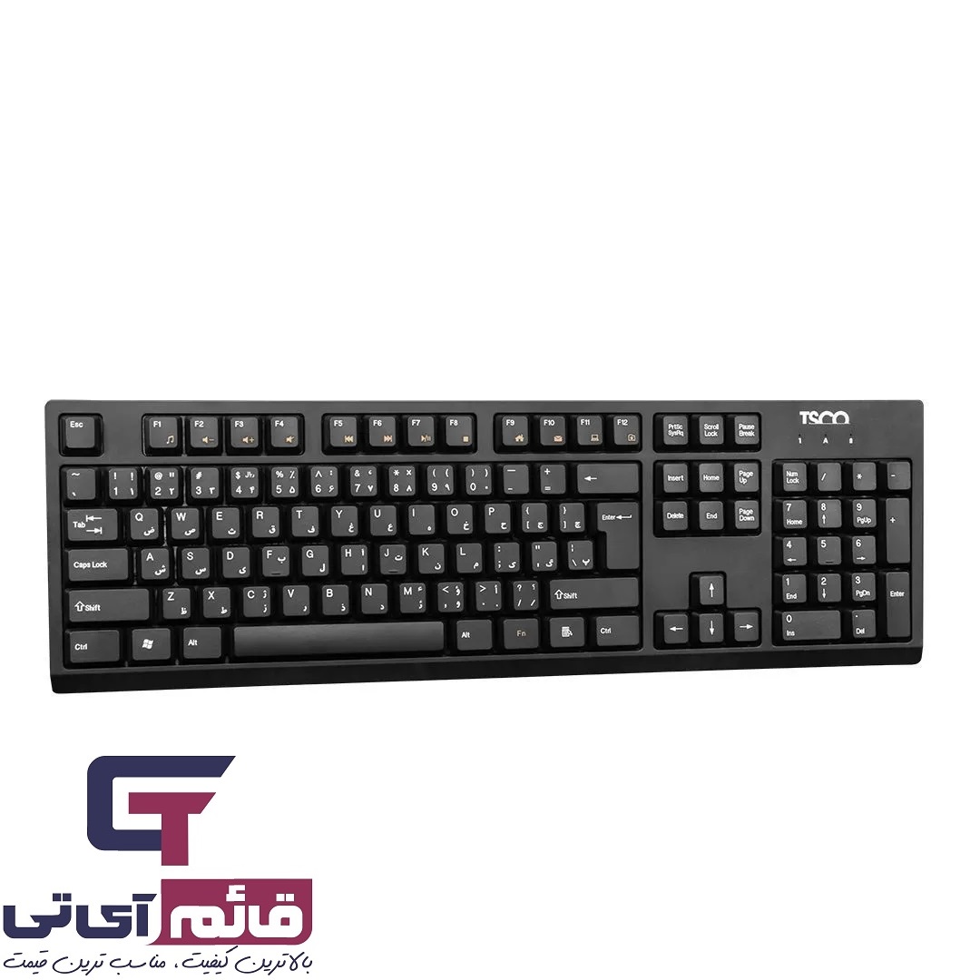 کیبورد و ماوس بدون سیم تسکو مدل KEYBOARD MOUSE TSCO TKM-7019 W در قائم آی تی 