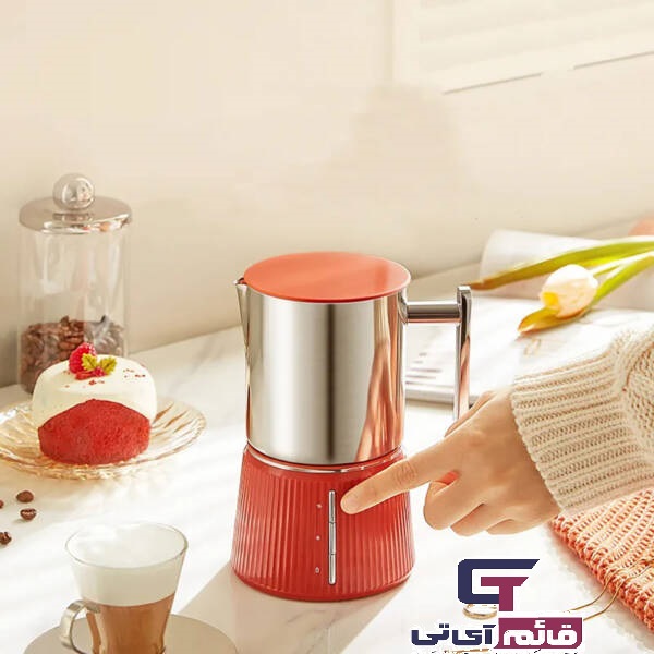 دستگاه فوم ساز شیر چند منظوره شیائومی مدل XIAOMI SCISHARE MILK FROTHER 550W  S3102 نارنجی در قائم آی تی 