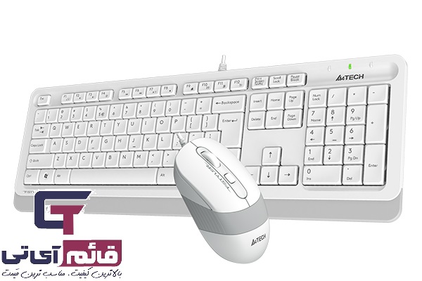 کیبورد و موس ایفورتک سیم دار KEYBOARD MOUSE A4TECH F1010 FSTYLER در قائم آی تی 