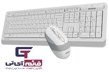 کیبورد ماوس ایفورتک بدون سیم مدل KEYBOARD MOUSE A4TECH FSYLER FG-1010 S در قائم آی تی