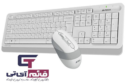 کیبورد ماوس ایفورتک بدون سیم مدل KEYBOARD MOUSE A4TECH FSYLER FG-1010 S